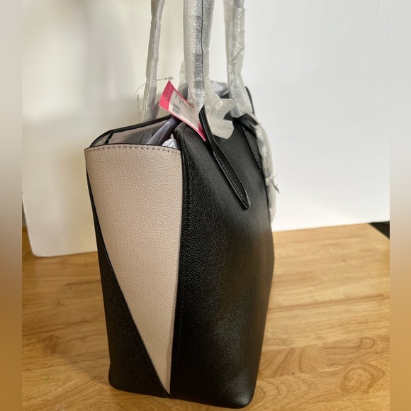 Kate Spade New York Women's Margaux Large Tote Black/Warm Taupe Color - Picture 9 of 12